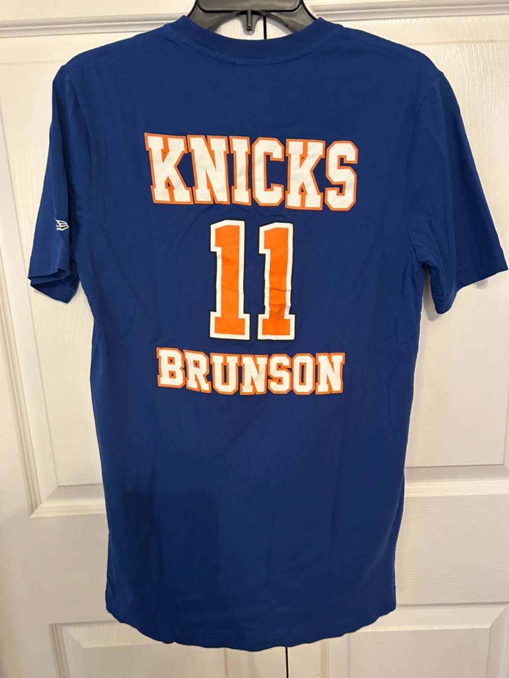 New Era New York Knicks Brunson 11 Royal Blue Logo Tee - Picture 3 of 4